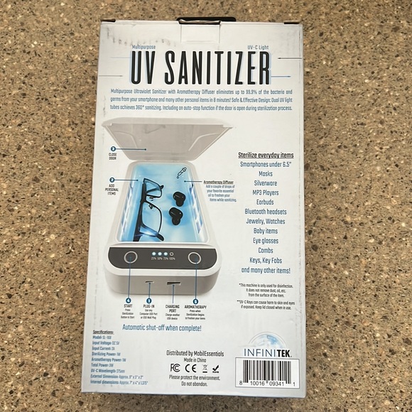 🐸👑 Multipurpose UV Sanitizer INFINITEK UPC 8 10016 09341 1 - Picture 3 of 10